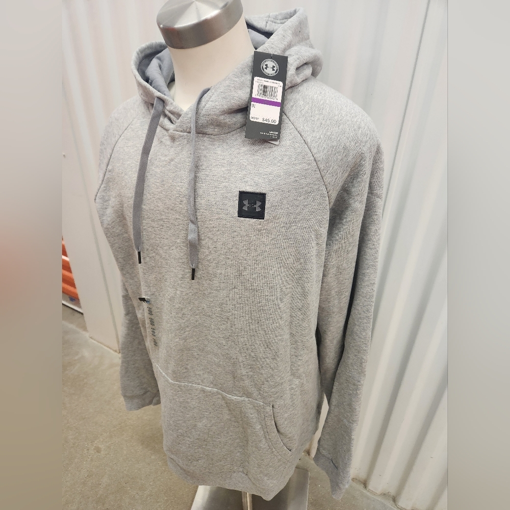 NWT Under Armour Men's Gray Hoodie Sweater Size 2XL - Picture 3 of 8
